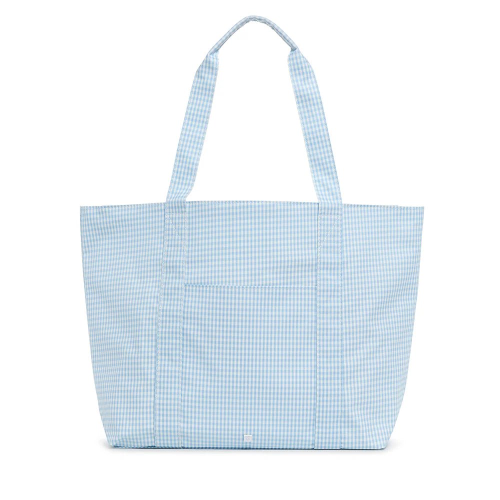 Gingham Mist Jumbo XL Tote - by Morrow & Main