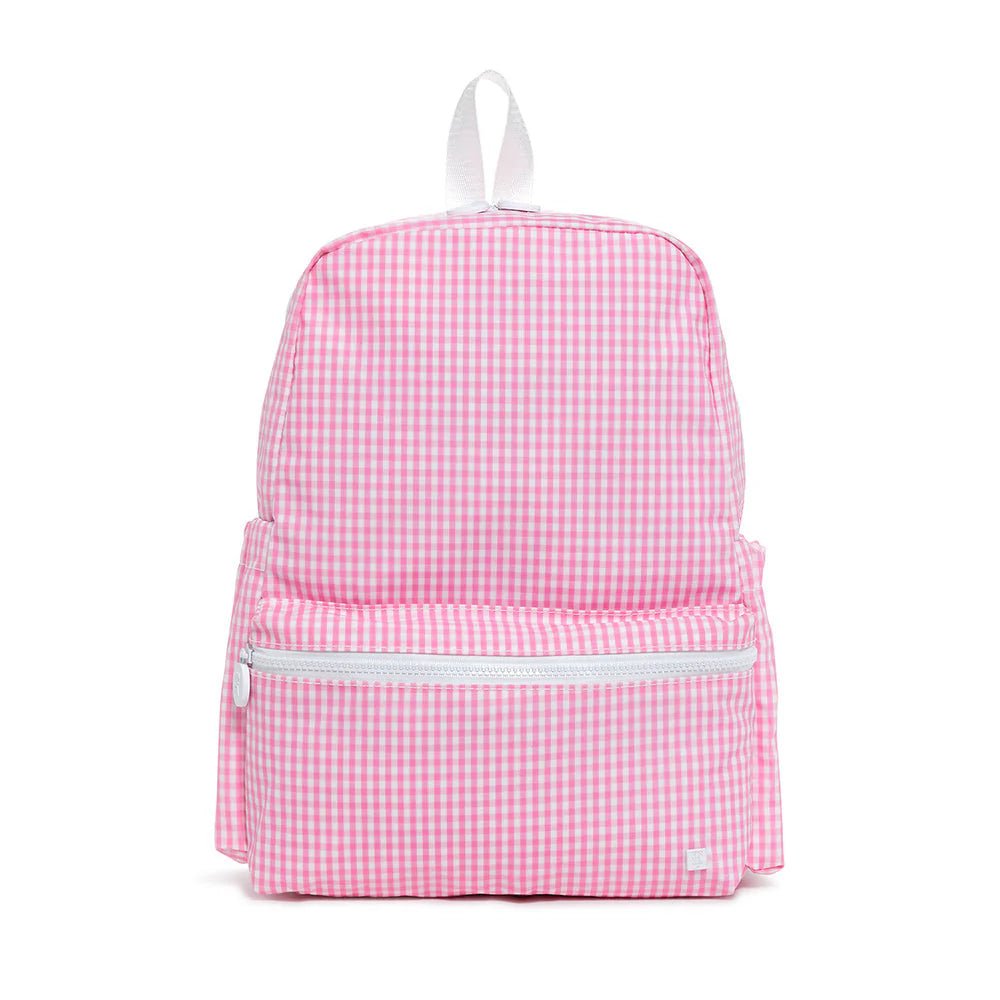 Gingham Pink Backpacker - by Morrow & Main