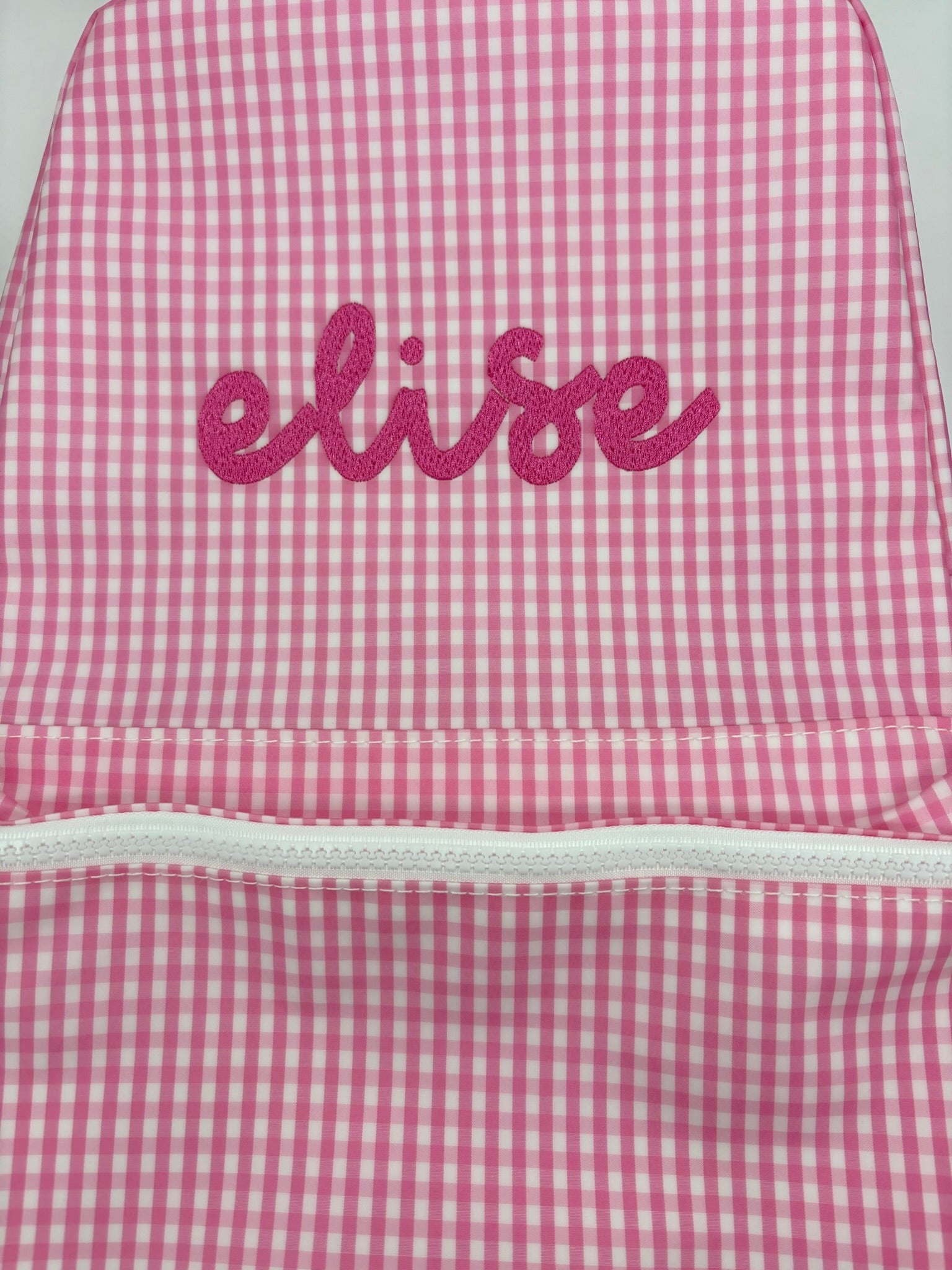 Gingham Pink Backpacker - by Morrow & Main