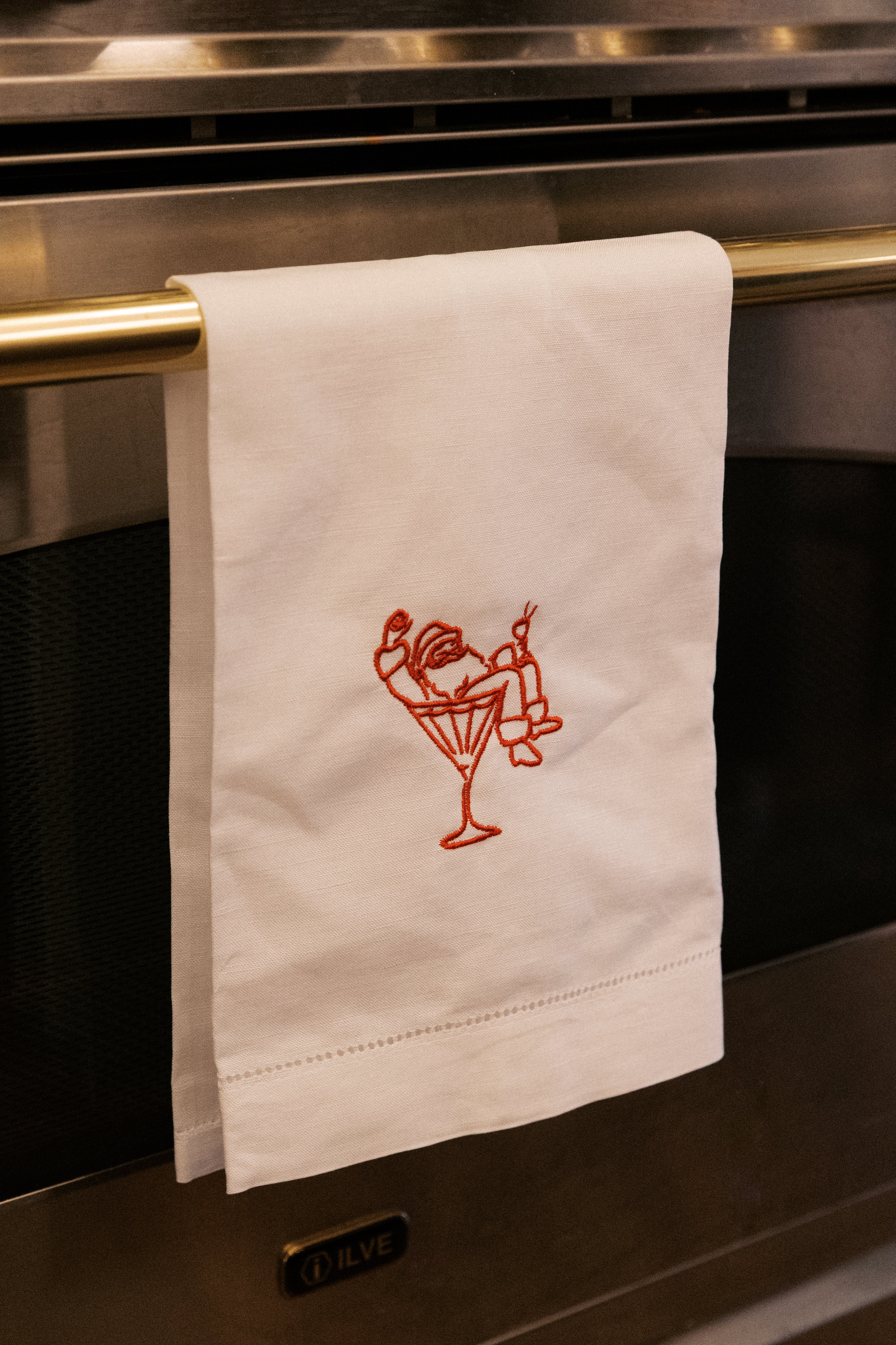 Pair of Holiday Hand Towels- Tipsy Santa