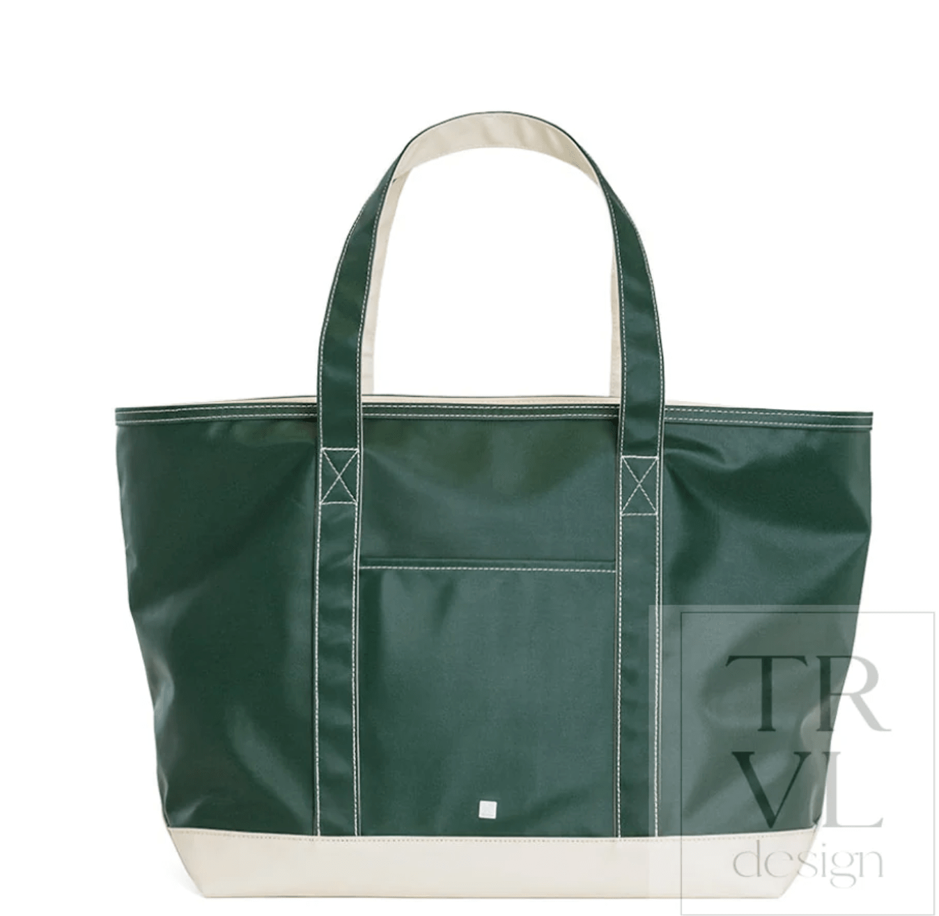 MAXI TOTE - COATED CANVAS TWO TONE HERITAGE GREEN - Tote by Morrow & Main