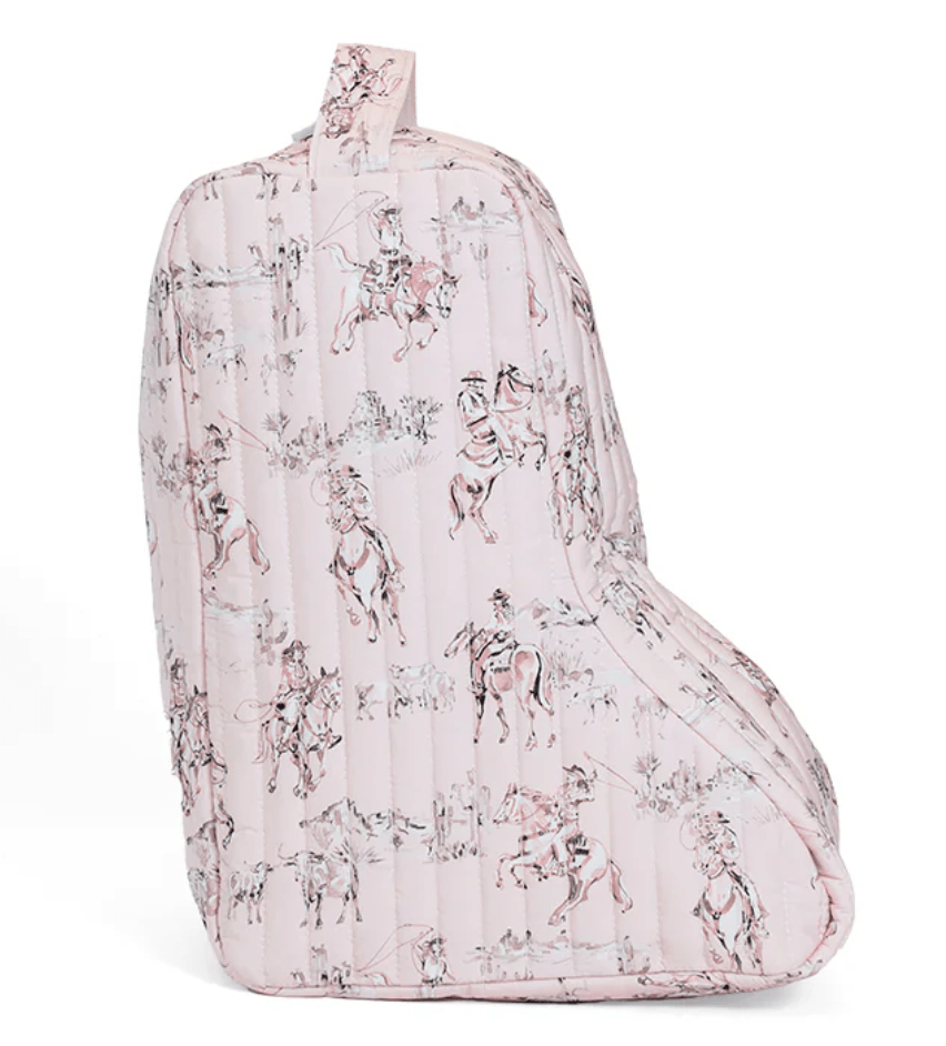 Medium Boot Bag - Quilted Cowgirl Toile - by Morrow & Main