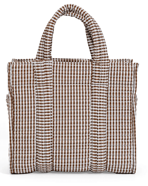 Mini Go Go Tote- Gingham Coco - by Morrow & Main