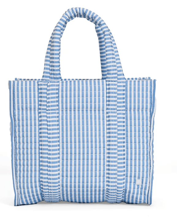 Mini Go Go Tote- Pimlico Stripe Chambray - by Morrow & Main