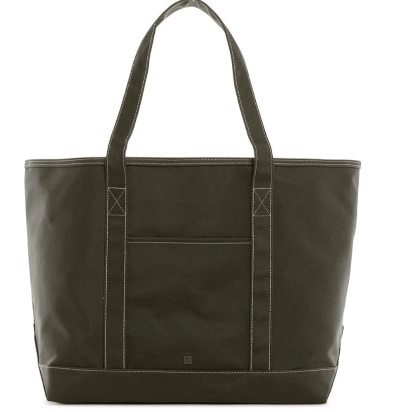 Olive Canvas Maxi Tote - by Morrow & Main