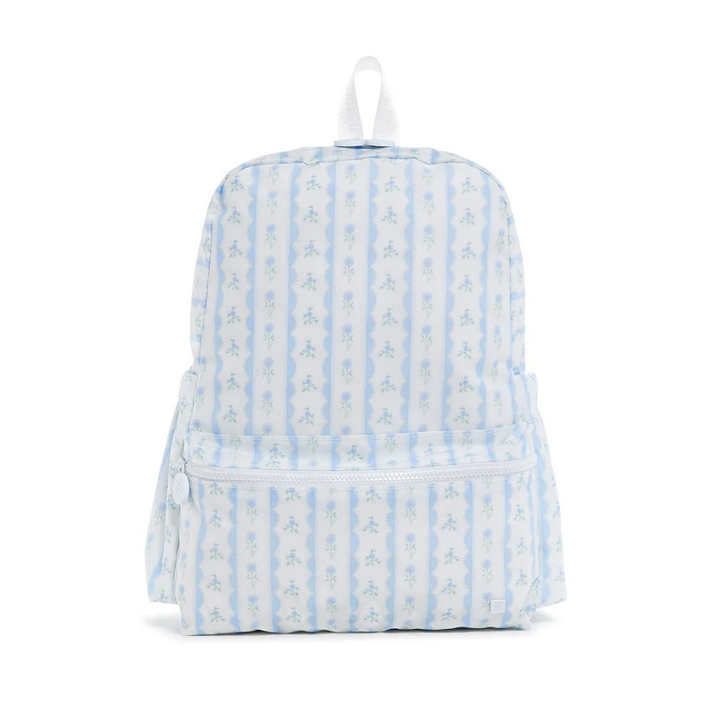 Ribbon Floral Blue Backpacker - by Morrow & Main