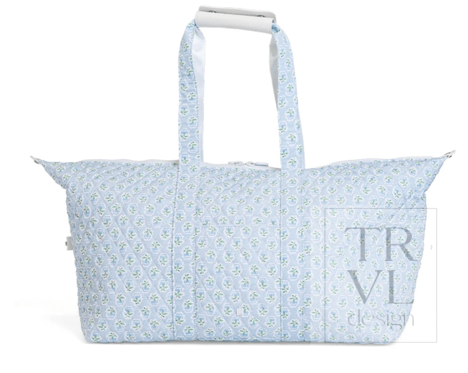 Top Zip Weekender- Petite Fleur Blue - by Morrow & Main