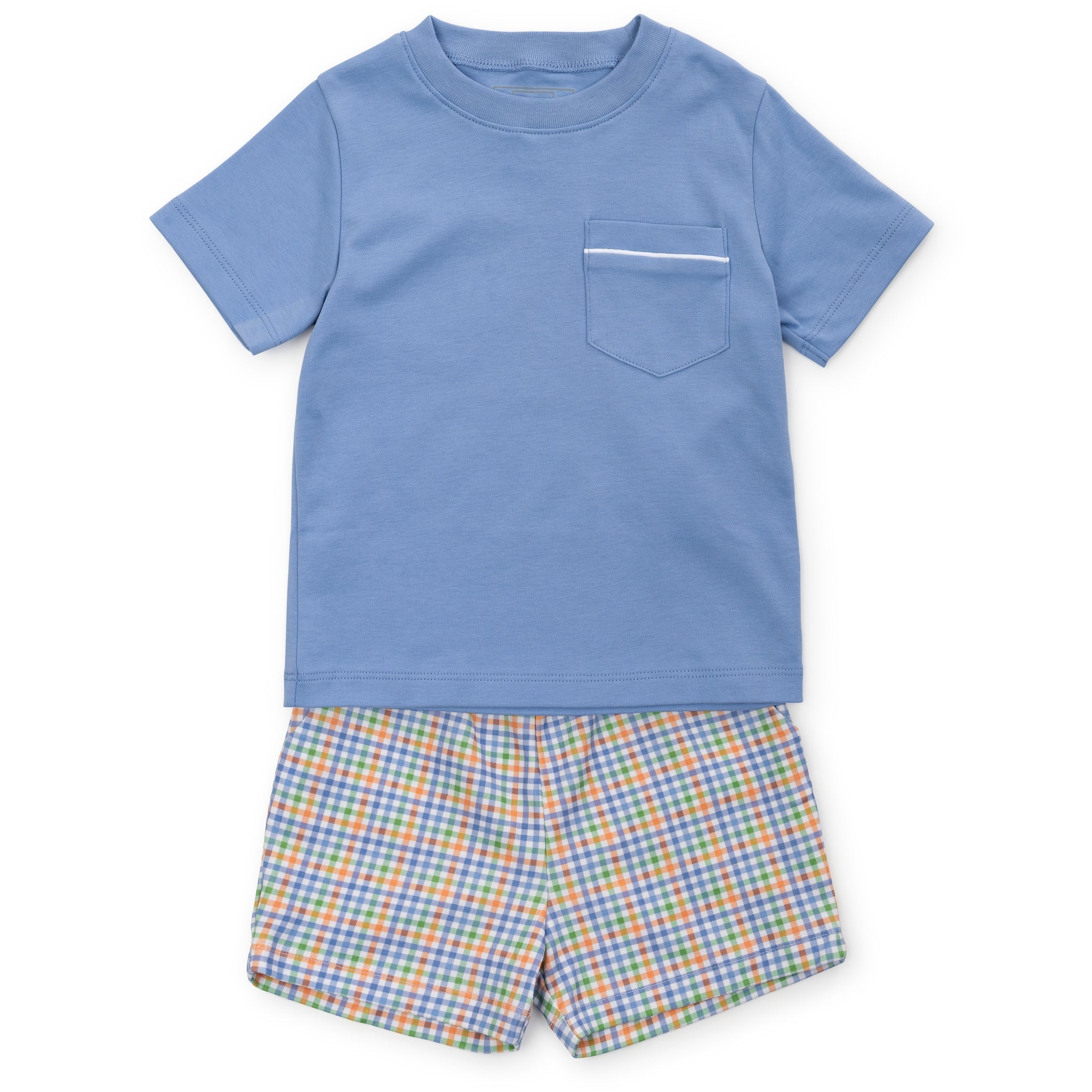 Walker Boys' Short Set - Harvest Gingham - Short Sets by Morrow & Main