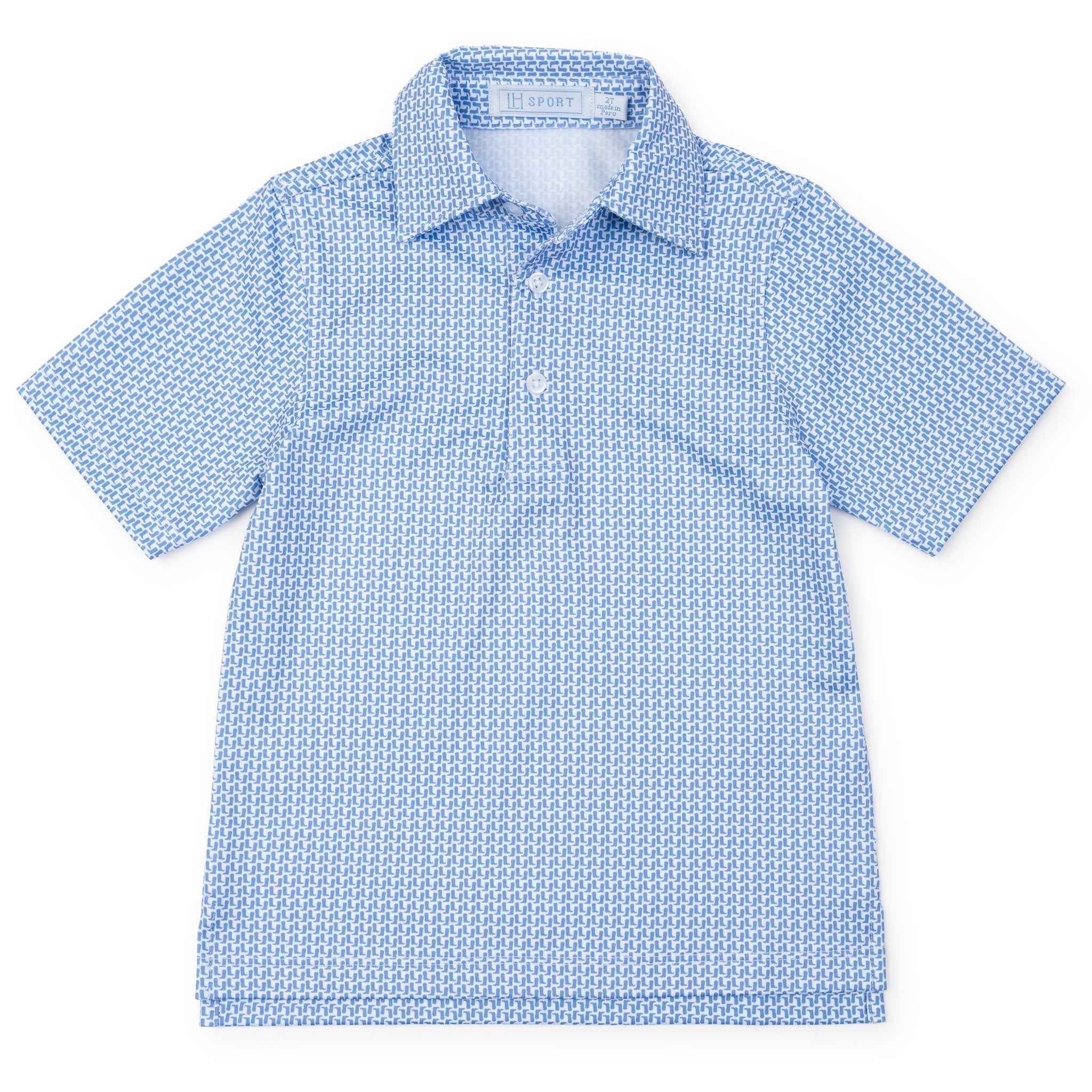 Will Boys' Performance Polo by LH Sport - Rambler Blue - Tops by Morrow & Main