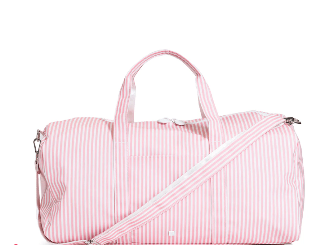 XL Weekender Duffle Bag - Pimlico Stripe Dusty Rose - by Morrow & Main